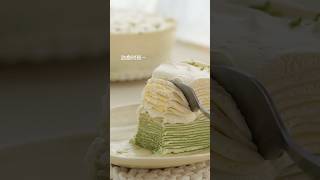 Matcha crepe cake 🍰 recipe asmr cr blueberrytheta on IG youtubeshorts breakfastbowl smallyoutuber [upl. by Ridinger996]