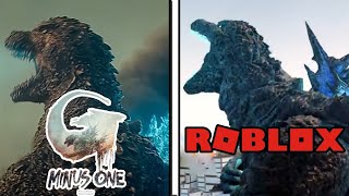 Minus One Godzilla  ALL Movie References VS Roblox Kaiju Universe Comparison [upl. by Anawad245]