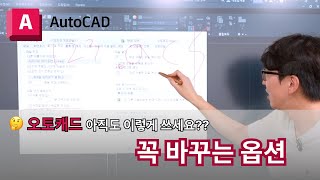 오토캐드 실무자 팁  꼭 바꾸는 옵션 AutoCAD 이렇게 쓰세요 [upl. by Ethelin]