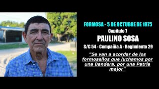 PAULINO SOSA SC 54  COMPAÑÍA A  REGIMIENTO DE INFANTERÍA DE MONTE 29  FORMOSA 5 DE OCTUBRE 1975 [upl. by Jade]