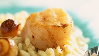 Recette  Risotto de SaintJacques [upl. by Brok]