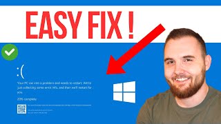 How To Fix CrowdStrike Blue Screen Death csafentsys Blue Screen Error EASY FIX [upl. by Ahsienel]