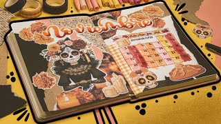 Cómo hacer tu CALENDARIO de NOVIEMBRE  bulletjournal diademuertos portadasbonitas [upl. by Nnitsuj]