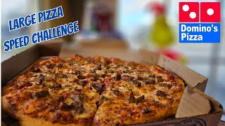 Dominos Large Pizza Speed Challenge Sikeston MO [upl. by Ailecara]