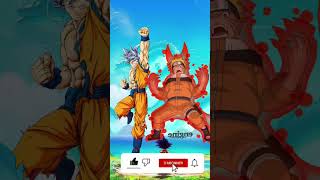 Goku vs naruto who is strongest naruto anime dragonballsuper dragonballz [upl. by Alrzc]