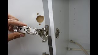 how to fix cabinet door hinges [upl. by Ivgnout]