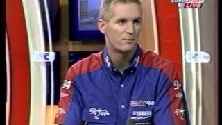 2005  David Checa sur le plateau Eurosport [upl. by Cerracchio]