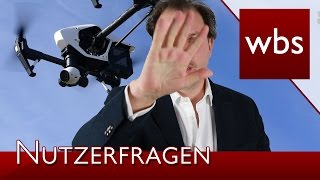 Nutzerfragen Drohnen und Drogen  Rechtsanwalt Christian Solmecke [upl. by Bruyn]