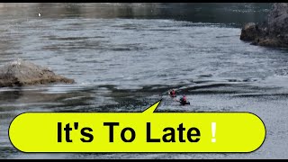 Kayakers paddle Metaline Falls on the Pend Oreille river and experience the power of the river [upl. by Linette]