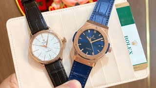 Hàng Mới Về  Đồng hồ Hublot King Gold  Rolex Cellini Vàng Khối và Đồng hồ Longines [upl. by Poore553]