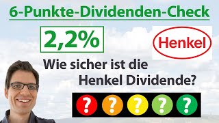 HENKEL Aktie Wie sicher ist die Dividende  6PunkteDividendenAnalyse [upl. by Mrots797]