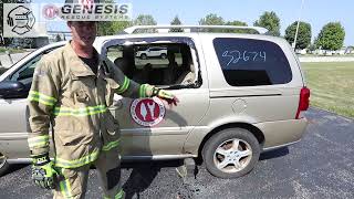 Back to Basics vehicle extrication with Genesis Rescue Systems Episode10 removal of the sliding door [upl. by Annoirb]