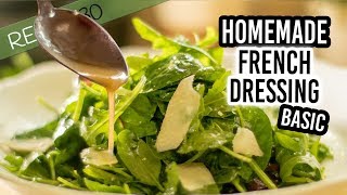 Homemade French Salad Dressing with olive oil and garlic [upl. by Ellekram]