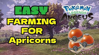 BEST PLACE to FARM APRICORNS in POKEMON LEGENDS ARCEUS SUPER EASY Early Game and MidLate Game [upl. by Marvel]