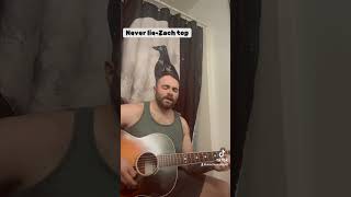 Never lieZach top cover zachtop country fyp music guitar singer western zachtop [upl. by Shrier706]