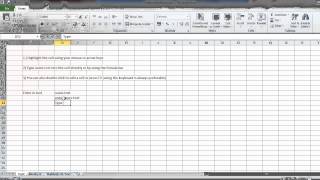 Entering Data As Text And Numbers Excel Lesson [upl. by Ebehp]