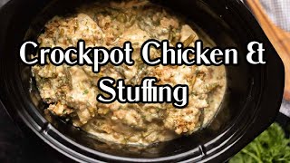 Amazing Crock Pot Chicken and Stuffing [upl. by Nevart709]