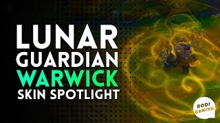 LUNAR GUARDIAN WARWICK SKIN SPOTLIGHT  LEAGUE OF LEGENDS [upl. by Aenel]