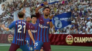 FIFA 22 FC BARCELONA 4 3 REAL MADRID [upl. by Sucramej]