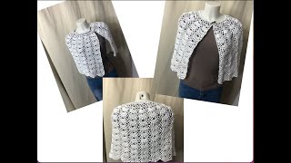 Tuto cape pèlerine au crochet [upl. by Mahseh]