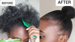 HOW TO STYLE YOUR NATURAL HAIR USING ECO GELSimple Natural hairstyles [upl. by Viddah]