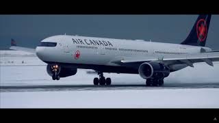 Air Canada  Airbus A330  Butter Landing with Swiss001 Butter Song [upl. by Sanez948]