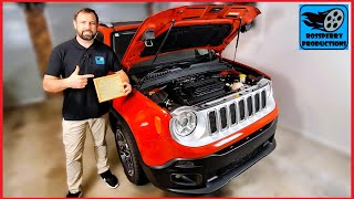 How to Replace the Air Filter on a Jeep Renegade Multiair 14l 2014  2018 [upl. by Nnylireg808]