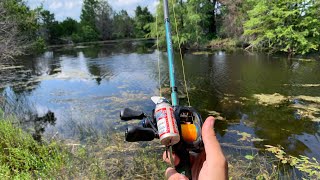 GIANT budwiser lure VS GIANT Bucketmouth bass [upl. by Ssur972]