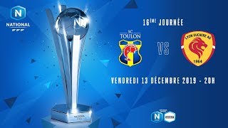 16e journée  Toulon  Lyon Duchère I National FFF 20192020 [upl. by Rosio673]