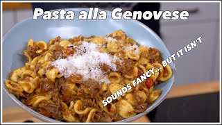 Ridiculously Easy Pasta Alla Genovese Recipe  The Must Try Easy Beef and Onion Sauce [upl. by Ettennek]