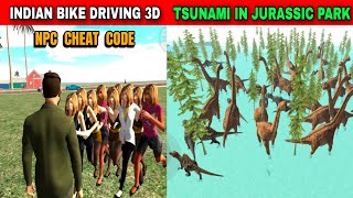 Tsunami in Jurassic Park  Funny Gameplay Indian Bikes Driving 3d 🤣🤣 [upl. by Anahahs474]