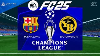 FC 25 Barcelona vs Young Boys  Champions League 202425  PS5 [upl. by Harak418]