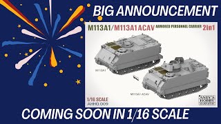 The New 116 kit announcement is finally here M113 A1IN LARGE SCALE [upl. by Nolek591]