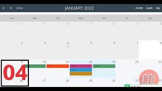 04 Full Calendar js  Fetch Events from the database  Show Events on the calendar from database [upl. by Navonoj]