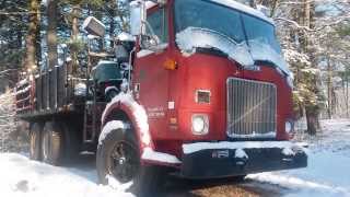 Caterpillar Diesel 3306 COLD START on a Winter Day [upl. by Ennaitak]