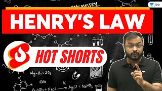 Henrys Law  HotShorts  Unacademy JEE  Anupam Gupta shorts [upl. by Burra581]