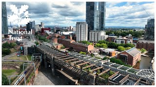 How the National Trust transformed Manchester’s Castlefield Viaduct into a garden in the sky [upl. by Otrevlig]