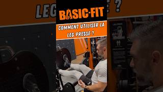 LEG PRESSE BasicFit  Comment la régler correctement  sports motivation lifestyle mobility [upl. by Aitak]