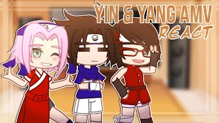 Genin Sasusaku  Sarada reacts to Yin amp Yang AMV  Naruto  Gacha Club [upl. by Ybrik]