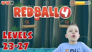 Ronald plays Redball 4 levels 2327  KID GAMING Android [upl. by Phippen805]