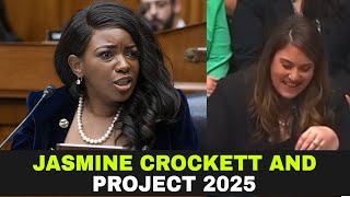 Jasmine Crockett EXPOSES Project 2025 Again [upl. by Nevur439]