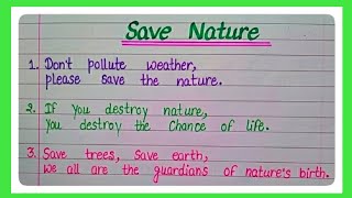 10 Best Slogan For Save Nature In English l Slogan For World Nature Conservation Day l Save Nature l [upl. by Annahavas801]