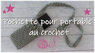 DIY Crochet Pochette pour portable au crochet simple et rapide [upl. by Rekoob]