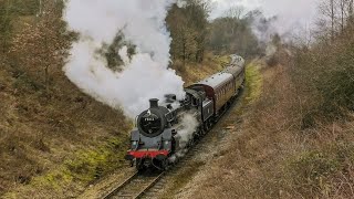 75014 Braveheart Tackles The 145 To Ipstones Loop  Churnet Valley Railway [upl. by Anetta327]