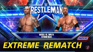 Batista 🆚 Triple H  WrestleMania 35 REMATCH [upl. by Anetta]