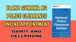 Paano Gumawa ng Police Clearance Online Appointment Sa CP [upl. by Esme]