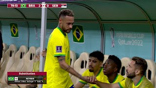 NEYMAR SOFREU UMA LESÃO QUE QUASE O TIROU DO RESTANTE DA COPA  Neymar vs Sérvia 24112022 [upl. by Mylo]