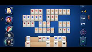 Rummikub app winning game  1000 coin entry  14 [upl. by Nilorac582]