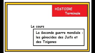 Histoire Terminale les génocides juif et tzigane [upl. by Meekar794]