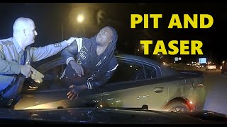 🚔 DODGE CHARGER High Speed Pursuit 120 MPH  PIT amp TASER deployment on driver arkansasstatepolice [upl. by Klemens]